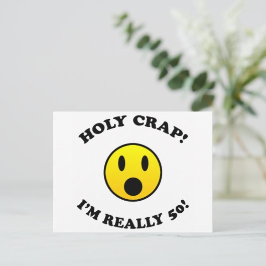 50th Birthday Gag Gifts Briefkaart (Staand voorkant)