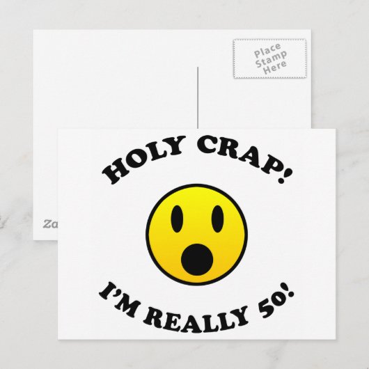 50th Birthday Gag Gifts Briefkaart (Voorkant / Achterkant)