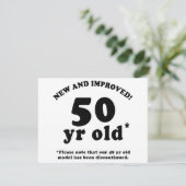 50th Birthday Gag Gifts Kaart (Staand voorkant)