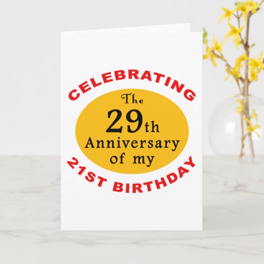 50th Birthday Gag Gifts Kaart (Gele Bloem)