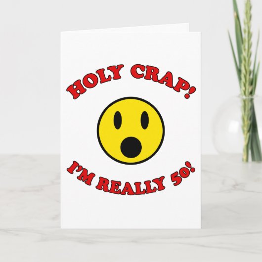 50th Birthday Gag Gifts Kaart (Voorkant)