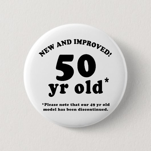 50th Birthday Gag Gifts Ronde Button 5,7 Cm (Voorkant)