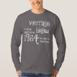 50th Birthday Gift 1964  Brew Grey G216N T-shirt<br><div class="desc">Op zoek naar een unieke 50e verjaardagscadeau?  Hier is een leuk verjaardagscadeau shirt!  Vintage Brew,  die in 1964 werd gefabriceerd en tot perfectie verouderd was. 

  Klik op de link om meer t-shirts,  mokken,  magneten en nog veel meer te zien!</div>
