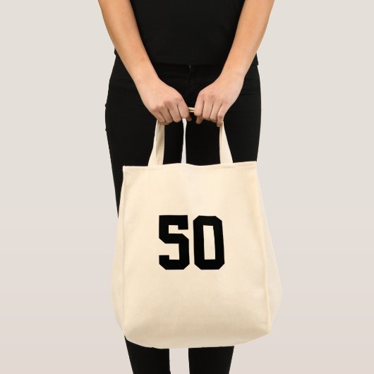 50th Birthday Gift Bag Tote Bag (Voorkant (product))