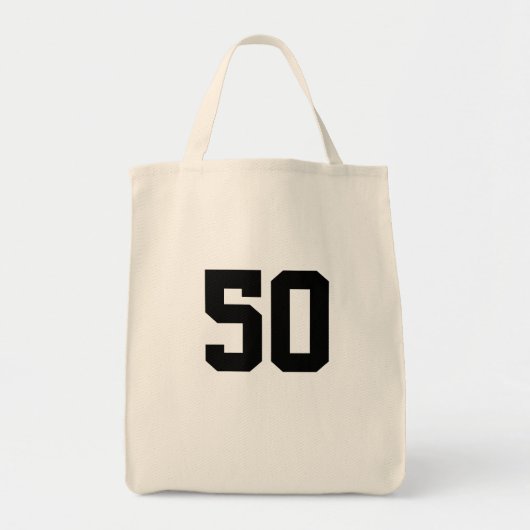 50th Birthday Gift Bag Tote Bag (Voorkant)