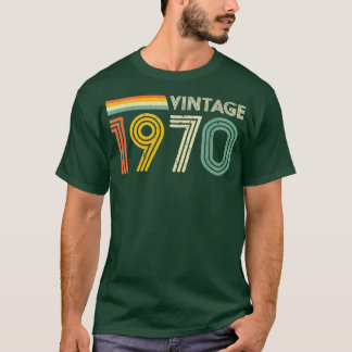 50th Birthday Gift Mannen Retro  1970 Retro T-shirt
