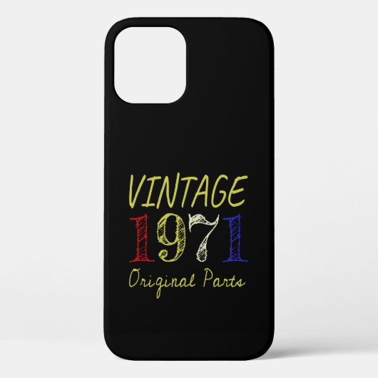 50th Birthday Gift Retro 1971 Case-Mate iPhone Case (Achterkant)