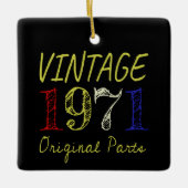 50th Birthday Gift  Retro 1971 Keramisch Ornament (Voorkant)