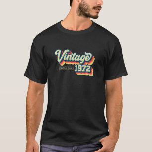 50th Birthday Gifts Retro 1972 Original Pa T-shirt