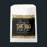 50th Birthday Gold en Black Big Five-Oh Bedankzakje<br><div class="desc">Elegant Faux Gold glitter met de scherpende confetti hoogtepunten op de boven- en ondergrens. Alle tekst kan worden aangepast en kan eenvoudig worden gewijzigd voor uw eigen wensen. Geweldig elegante sjabloon voor de 50ste verjaardag.</div>