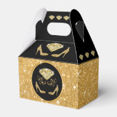 50th Birthday Goodie Bag Ideas, Black and Gold Bedankdoosjes (Achterkant)