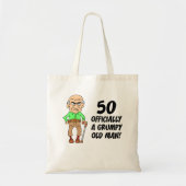 50th Birthday Grumpy Old Man Tote Bag (Voorkant)
