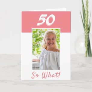 50th Birthday Inspirerend Foto Birthday Kaart
