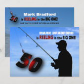 50th Birthday Invitation - Gevist/betrokken Kaart (Voorkant / Achterkant)