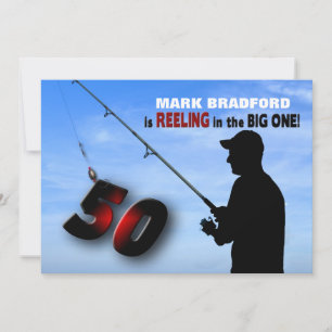 50th Birthday Invitation - Gevist/betrokken Kaart