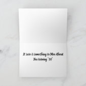 ***50th*** BIRTHDAY IS IETS MEER OVER Kaart (Binnen)