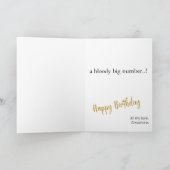 50th Birthday Just a Number grappig Joke Humor Kaa Kaart (Binnen)
