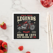 50th Birthday Man Biker Motorcycle Chopper 1975 Servet (Insitu)
