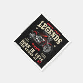 50th Birthday Man Biker Motorcycle Chopper 1975 Servet (Hoek)