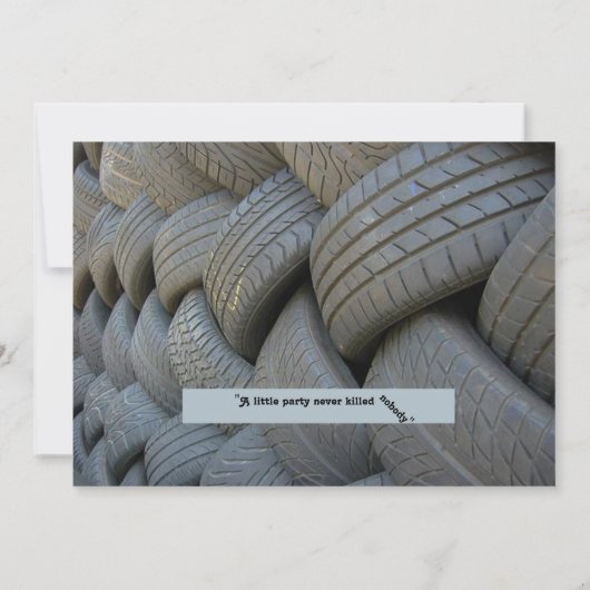 50th, Birthday Man, elke leeftijd, sportwagen, ban Kaart (Achterkant)