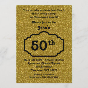 50th,Birthday Man,partijMan,elke leeftijd,Glitter, Kaart