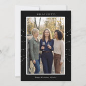 50th Birthday Party Fifty & Fabulous Modern Kaart (Achterkant)