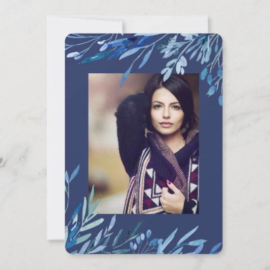 50th Birthday party Foto op back nodiging Kaart (Achterkant)