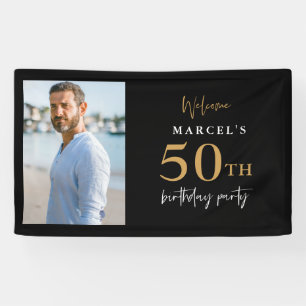50th Birthday Party Foto Welkom Spandoek