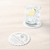 50th Birthday Party Invitation Ticket Kartonnen Onderzetters (Insitu)