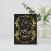 50th Birthday Party Invite Template Modern 50th In Briefkaart (Staand voorkant)