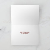 50th Birthday Party Mannen Funny Bacon Eggs Kaart (Binnen)