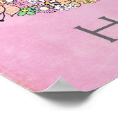 50th Birthday Party Number Banner Poster (groot) (Hoek)