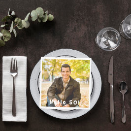 50th birthday photo hello 50 guys men luncheon servet