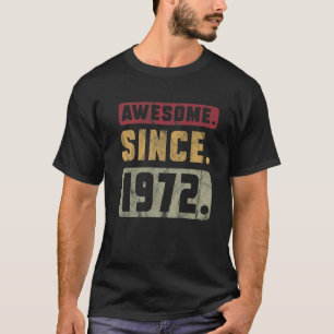 50Th Birthday Retro Graphic Tees Awesome Since 197