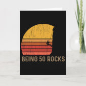 50th Birthday Rock Climbing  Kaart (Voorkant)