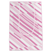 50th Birthday roze Gift Bag Medium Cadeauzakje (Achterkant)