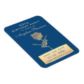 50th Birthday Save The Date Invitation Magneet (Rechterzijde)