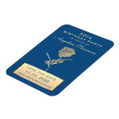 50th Birthday Save The Date Invitation Magneet (Linkerzijde)