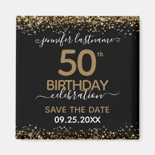 50th Birthday Save the Date Magnet