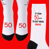50th Birthday Socks Men Funny Sokken