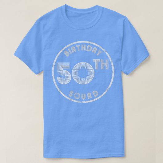 50th Birthday Squad  look T-shirt (Design voorkant)