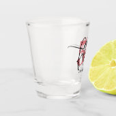 50th Birthday Typografie Shot Glass Shot Glas (Links)