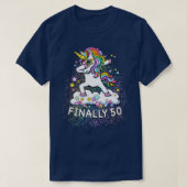 50th birthday unicorn cool dabbing  t-shirt (Design voorkant)