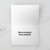 **50th** BIRTHDAY WIST VAN DE Kaart VAN DE KOOLGNO (Binnen)