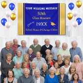 50th Class Reunion Banners Elk jaar, KLEUREN, TEKS
