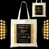 50th Class Reunion Gift Bags, Uw KLEUREN en TEKST Tote Bag