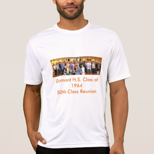 50th Class Reunion sport shirt for Dumont H.S. (Voorkant)
