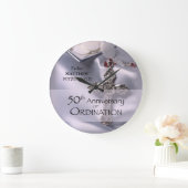 50th Custom Name Ordination Jubileum Chalice Grote Klok (Huis)