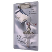 50th Custom Name Ordination Jubileum Chalice Klembord (Links)