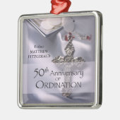 50th Custom Name Ordination Jubileum Chalice Metalen Ornament (Links)